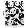Cute Cartoon Panda Pile Throw Blanket Ultra Soft Flannel Fleece Blanket for All Seasons