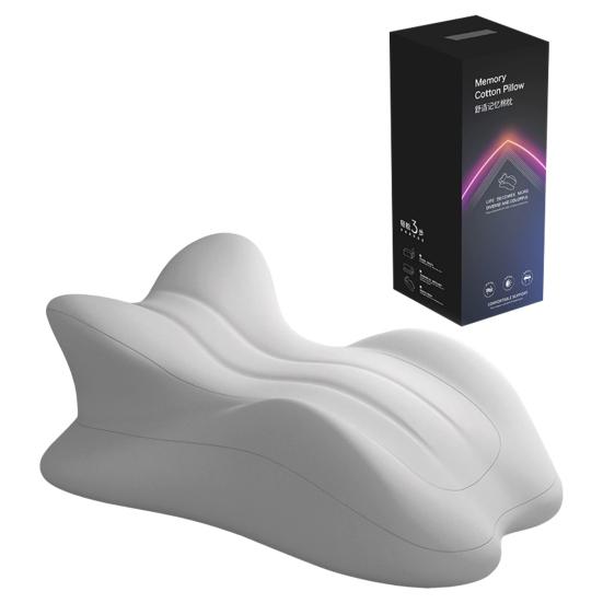 Couples Butt Cushion 3D Curved Wavy Back Cushion Multi-Position Support Memory Foam Wedge Pillow for Bed Lying And Sitting Couples Intimacy