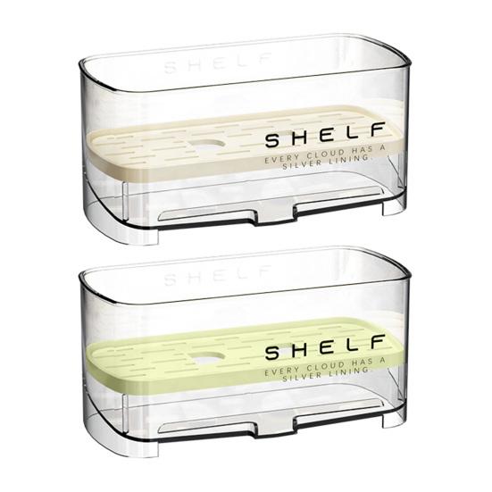 Подставка для раковины с поддоном для автоматического слива, держатель для губки для кухонной раковины, съемный органайзер для раковины для столешницы