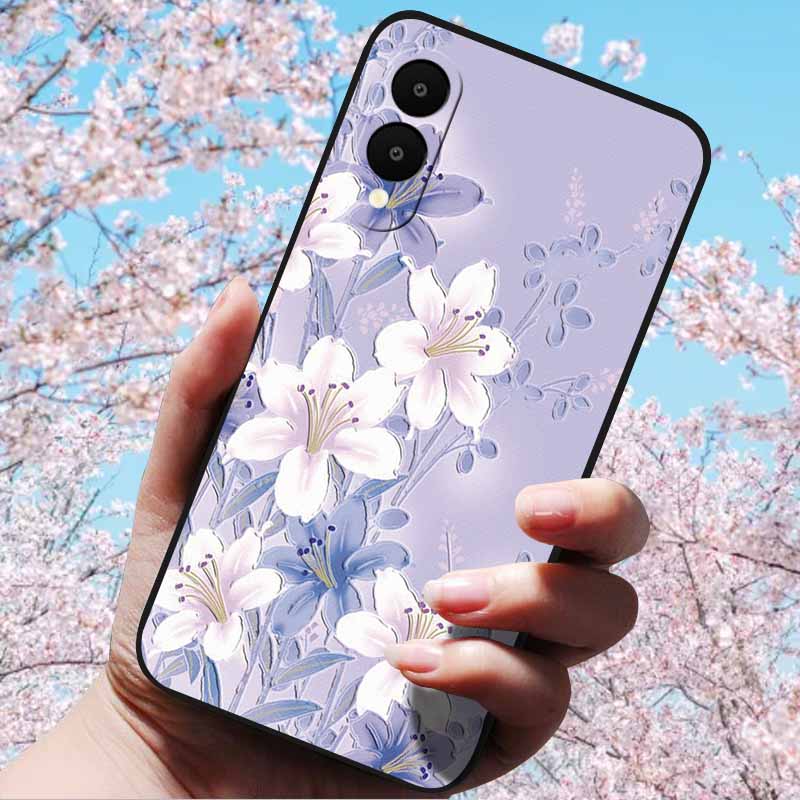 Для Samsung Galaxy S25 Edge 3D Рельефный Цветок Тиснение Мягкий Силиконовый Задний Чехол-Крышка для Galaxy S25 Edge 5G 3D Рельефный Чехол S25 Edge