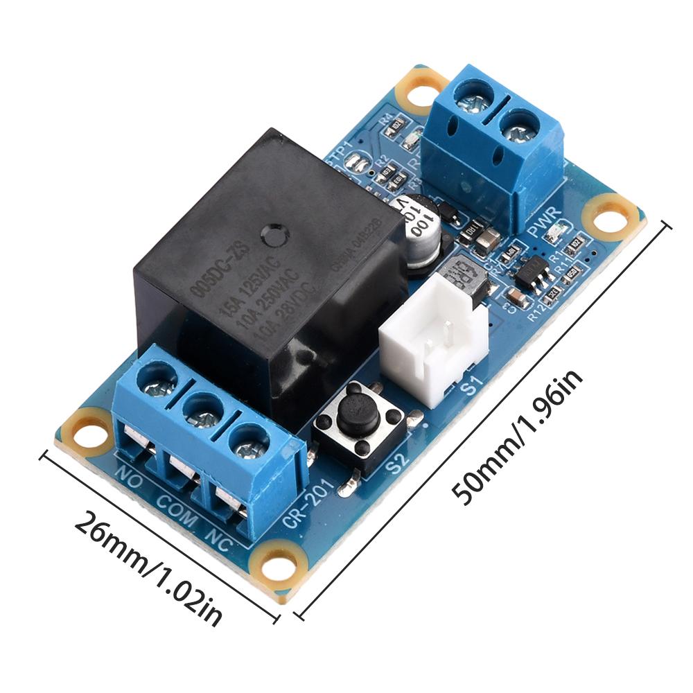 DC5-28V Latching Relay Module with Touch Bistable Switch MCU Control One Channel Relay Power Supply Relays 5