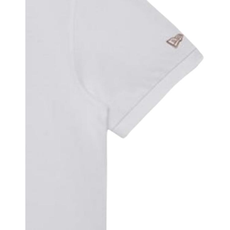 New Era SS24 Вышитая Минималистичная Повседневная Дышащая Свободная Короткий Рукав Рубашка-поло Унисекс Рубашки-поло Белый 14341328