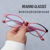 Женские новые очки для чтения с защитой от синего света, металлическая полноразмерная оправа, очки для пресбиопии, модные готовые компьютерные очки от 0 до +4,0
