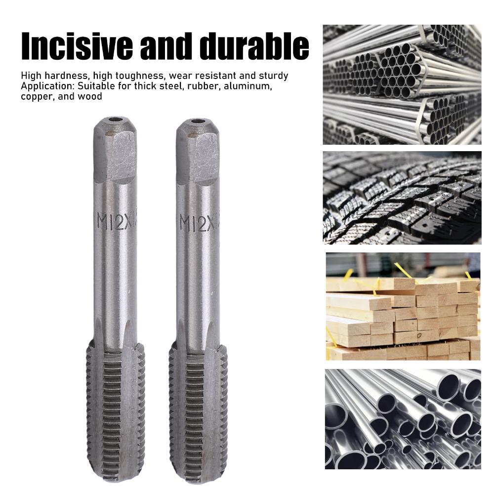 High Speed Steel Hand Thread Tap Standard Screw Screw Tapping Tool Straight Flute Tap  Home DIY