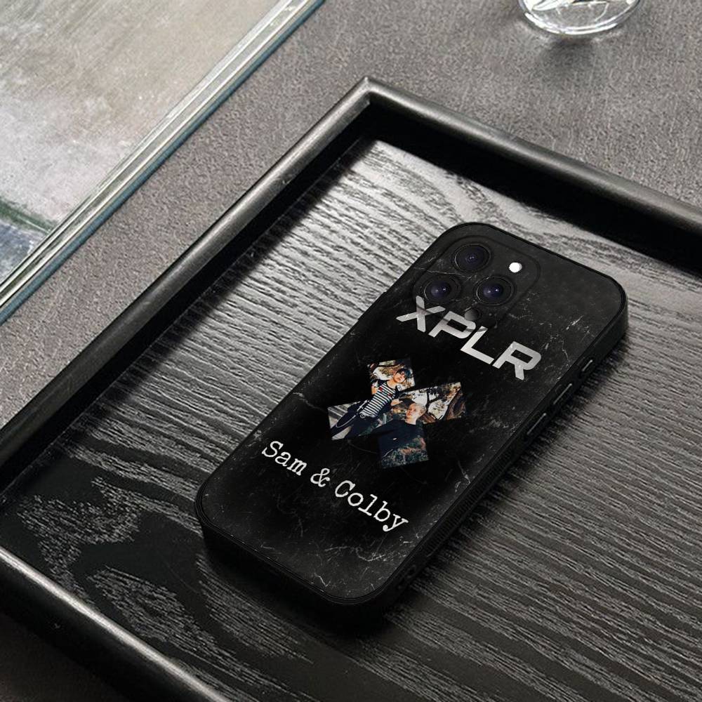 Чехол для телефона S-Sam And Colby XPLR Для IPhone 1716 15 14 13 Pro Max 11 12 Mini X Xs XR Черный Силиконовый Чехол