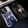 Чехол для телефона с изображением актрисы Дженны Ортеги для iPhone17 16 15 14 13 12 Pro Max Серый Черный Матовый Лазерный Металлик Аврора Funda