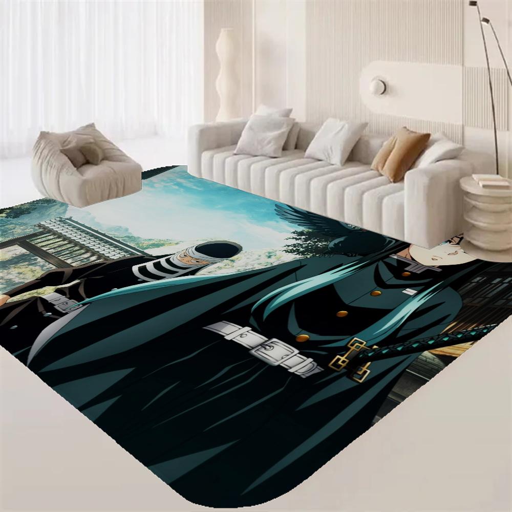 Аниме Муичиро Токито Ковер для прихожей Моющийся Нескользящий Коврик для зоны дивана и кресел в гостиной Кухонный коврик Прикроватный коврик