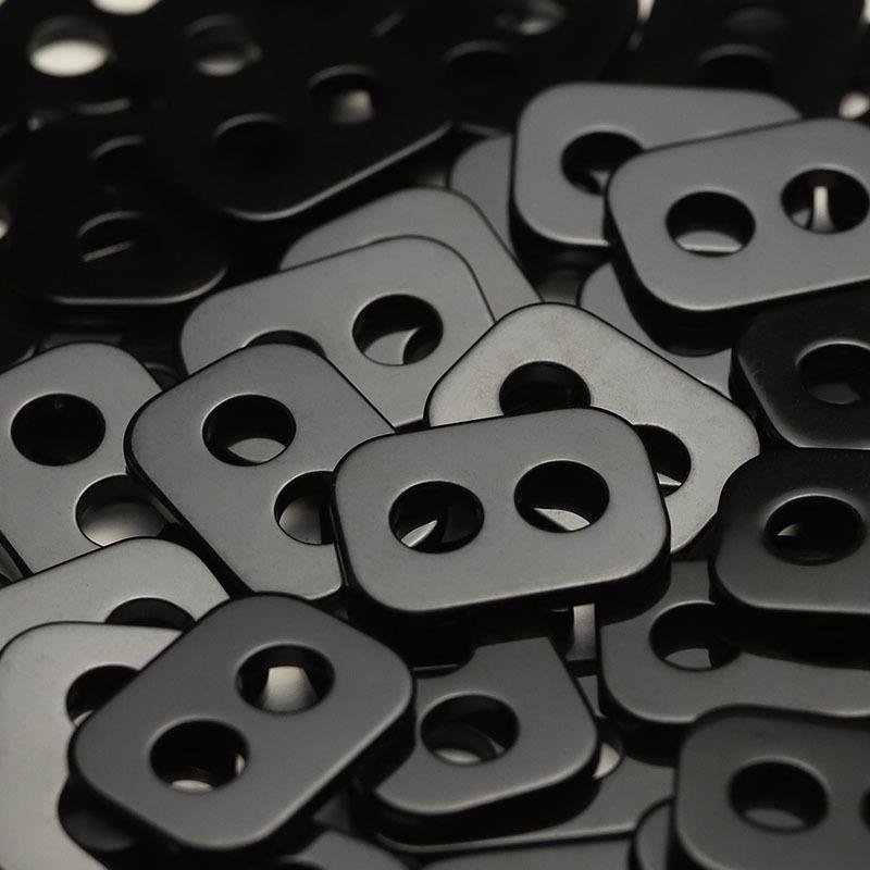 5 шт. пуговица из смолы прямоугольной формы с большим отверстием 'пятачок', пуговица для куртки, женская одежда, двусторонняя нейлоновая веревочная пуговица для пальто