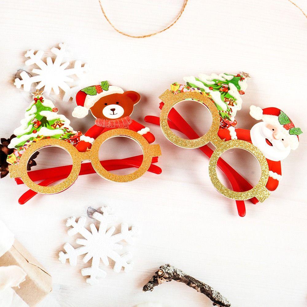 Snowman Christmas Glasses Xmas Tree Party Prop Happy New Year Sunglasses  Kids