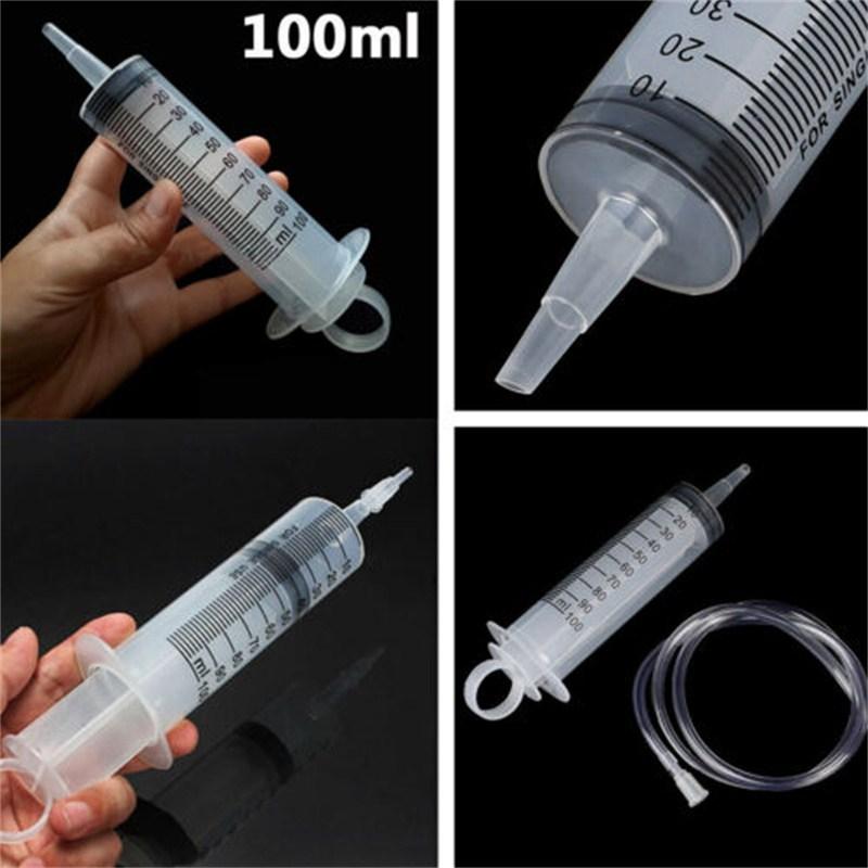 100 мл шприц с трубкой шприц для извлечения масла промышленный дозирующий шприц для инъекций