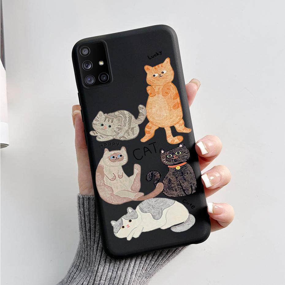 For Samsung Galaxy A51 A71 5G Case SM-A516F SM-A716F Soft Slim Cute Cartoon Frog Back Cover Fundas Bumper For Samsung A 51 Coque