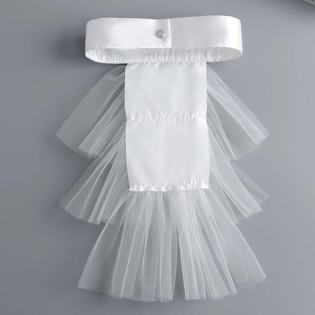 Элегантный викторианский костюмный воротник с оборками и кружевным воротником-жабо для вечеринок на Хэллоуин, воротник для костюмированного вампира