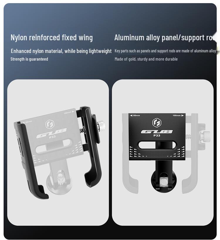 GUB P33 Shockproof Bicycle Phone Holder for Mountain and Road Bikes
