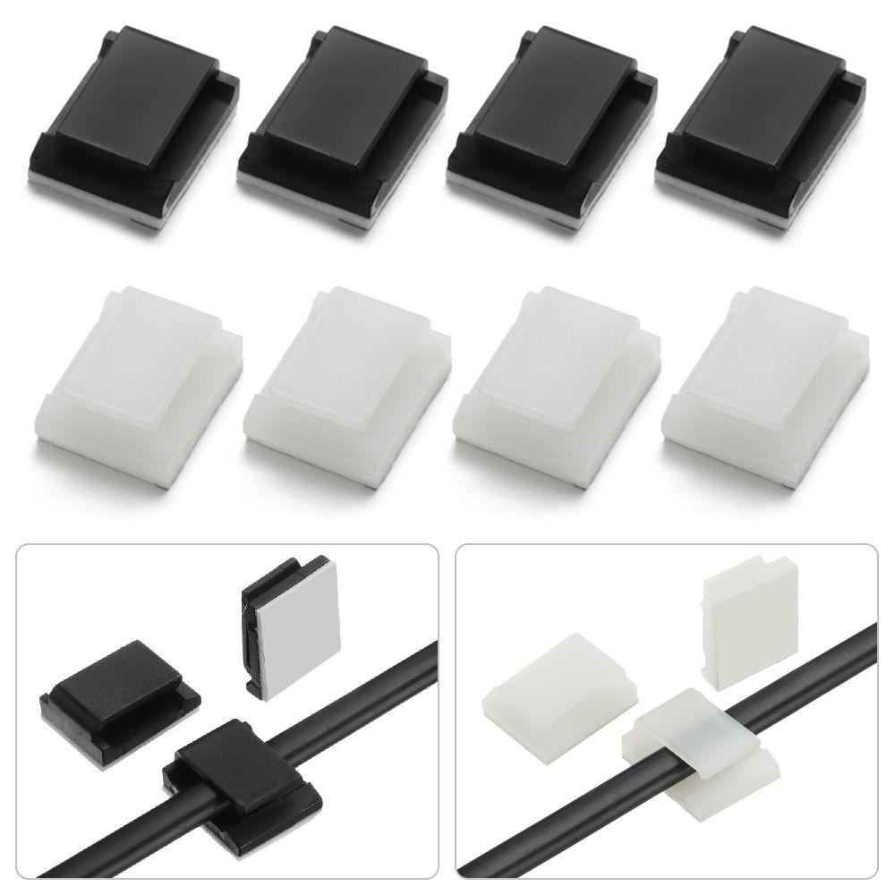Fixing Clip Cord Management Wire Holder Organizer Cable Clamp Cable Clips Wire Tie Self-adhesive