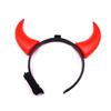 Red LED Light LED Headband Bull Horns Devil Hair Hoop Durable Party Headwear  Cosplay Costume