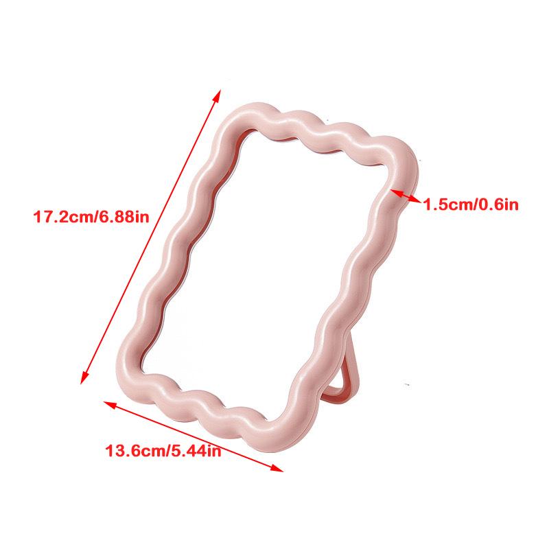 Гофрированные Неправильной Формы Зеркала для Макияжа Настольное Зеркало для Макияжа Зеркало для Макияжа Эстетический Декор Комнаты Женские Принадлежности для Макияжа