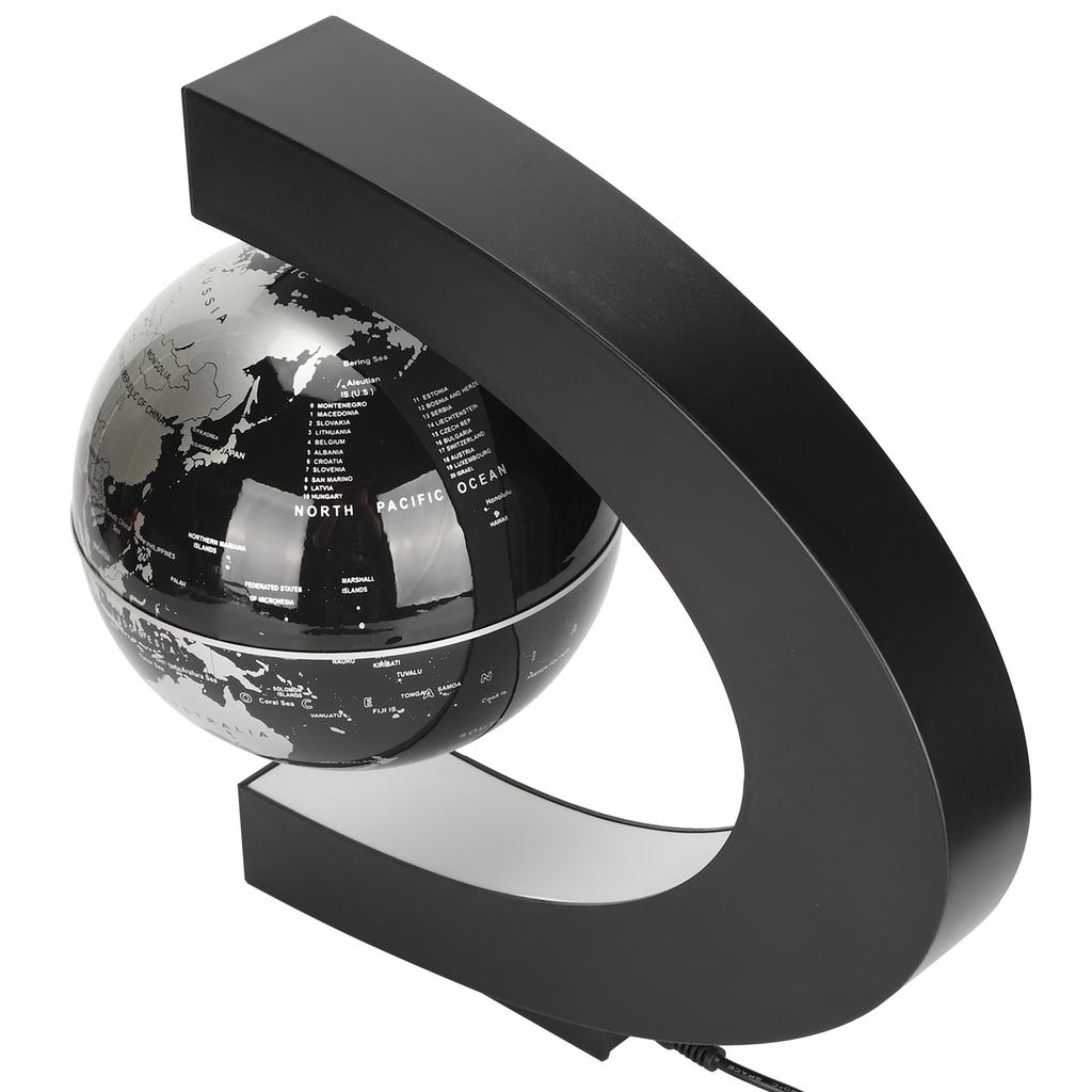 Magnetic Floating Globe 6in World Map Levitation Ball C Shape Base Desktop Decor 100‑240VUK Plug