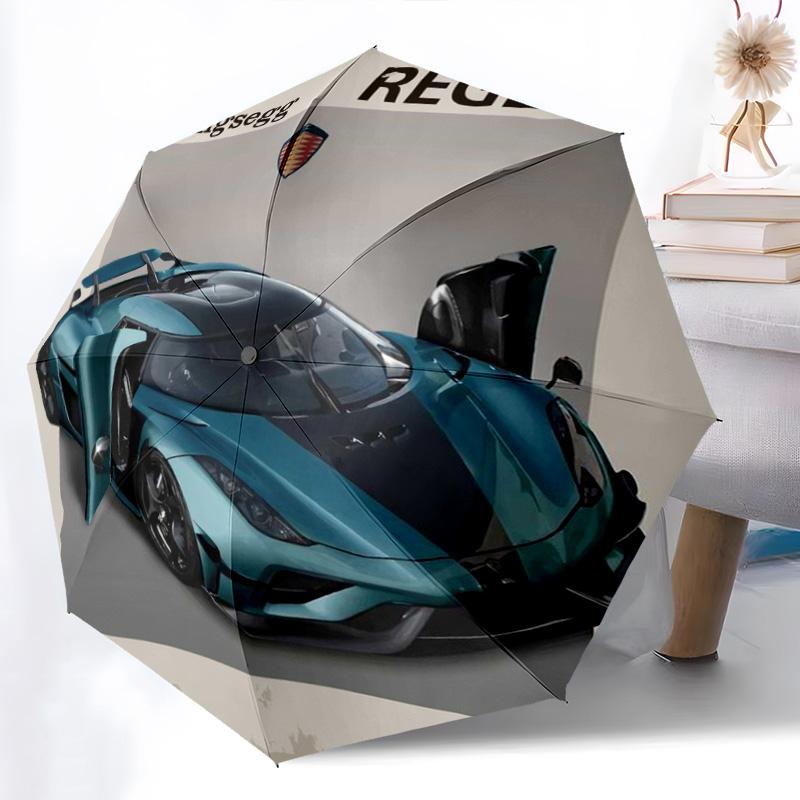 Koenigsegg Jesko: Ультра-суперкар Дизайн Складной зонт Подходит для всех сезонов Портативный Зонт в подарок Солнцезащитный зонт