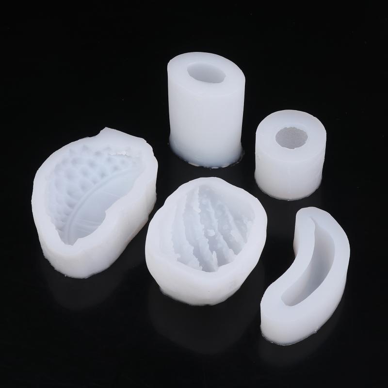 Силиконовый набор форм 3D Фрукты для изготовления свечей, тортов и поделок