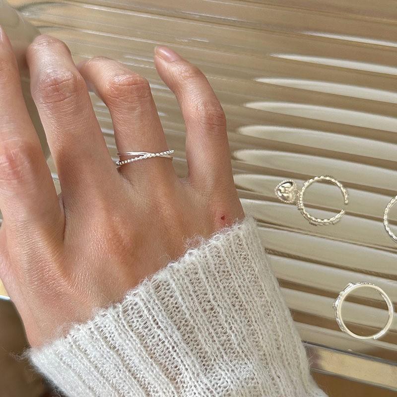 Серебряное уникальное кольцо S925 для женщин, летняя коллекция, модный геометрический дизайн, легкая роскошь