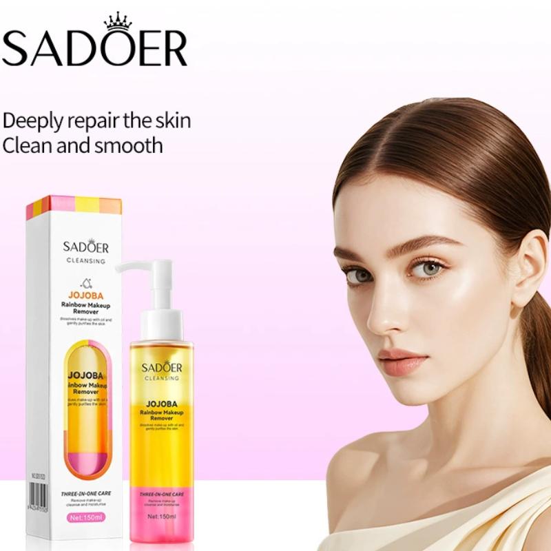 Масло для снятия макияжа Magic Rainbow растворяет макияж, глубоко очищает, нежно и не раздражает кожу лица