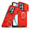KEYSION Чехол-подставка для телефона с кольцом 360° для OPPO A3 A3X 5G A5i, сдвижная защита камеры, магнитный противоударный чехол для OPPO A40 A40m