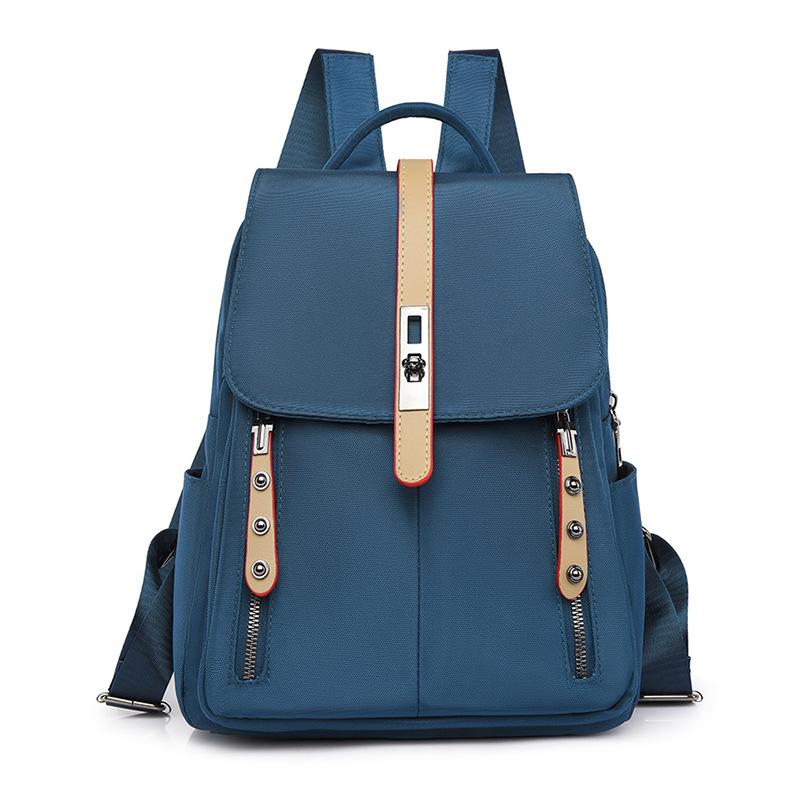 Рюкзак из ткани Оксфорд, новый стиль, женская сумка для поездок на работу, большая вместимость, простая повседневная дорожная сумка, студенческий рюкзак