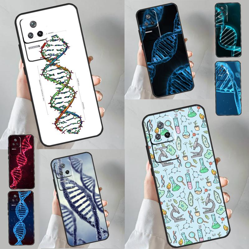 Science DNA Biology Case For POCO M6 X6 Pro X3 X4 X5 M5s F3 F5 Xiaomi 14 Ultra 12 13 Lite 11T 12T 13T Pro Funda