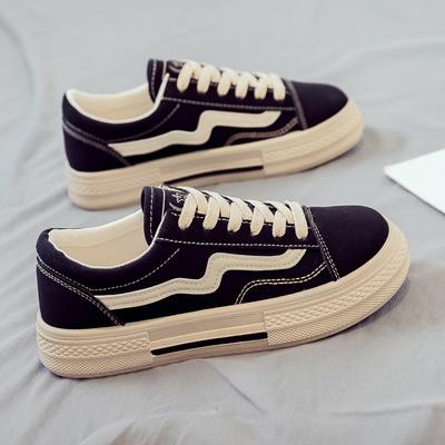 Весна и Осень Новые парусиновые туфли Женские Универсальные на плоской подошве Дышащие Студенческие тканевые туфли Женская обувь Осень