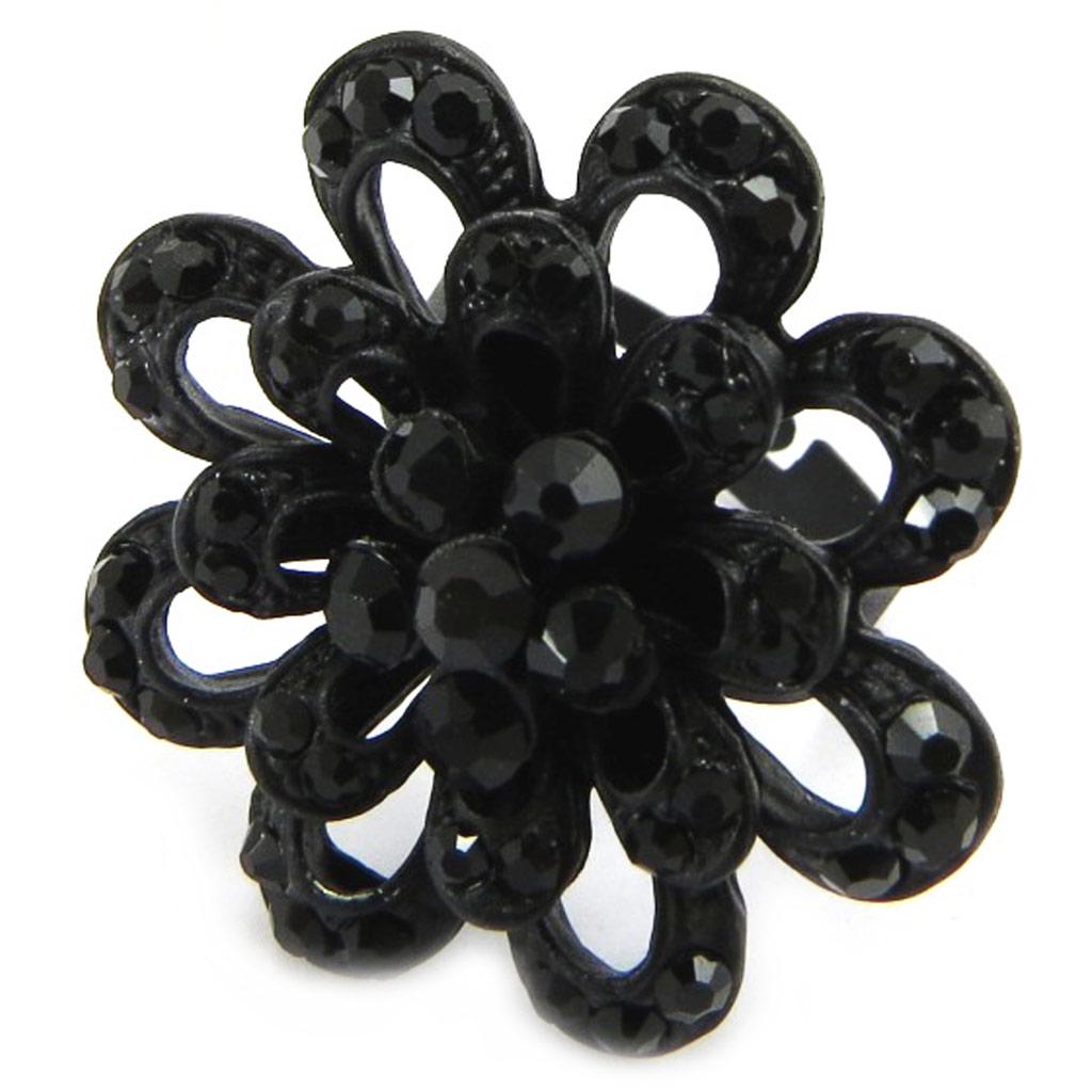 Les Trésors De Lily [L4258] — Черное дизайнерское кольцо «Сисси»