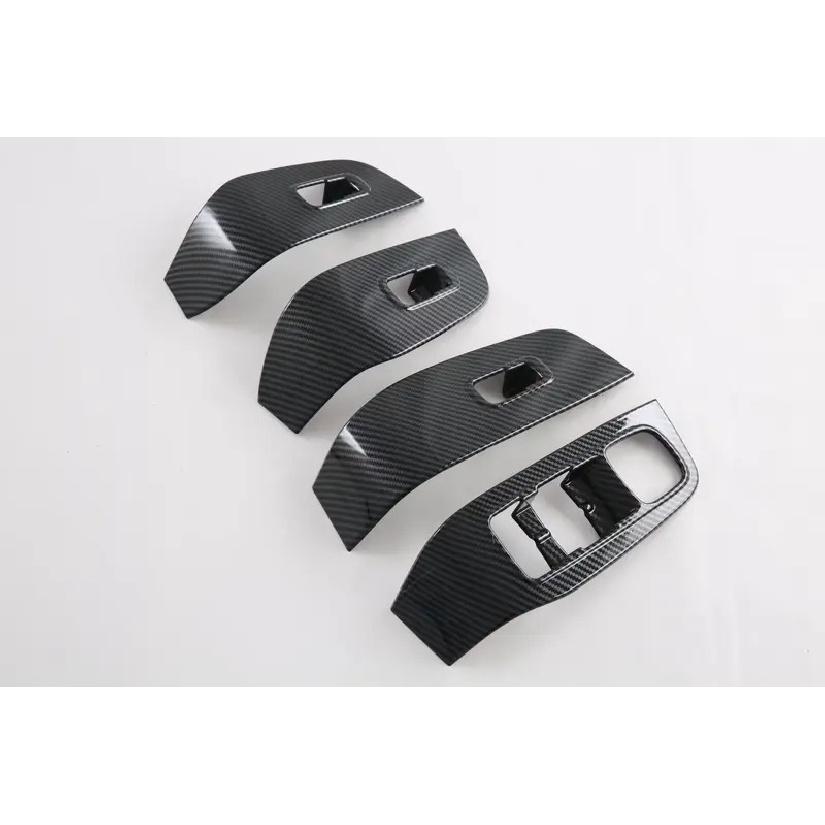 For MG HS 2018 ABS Carbon Fiber Door Window Lift Control Button Switch Panel Cover Trim Car Accessories