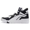 Li Ning Superwave Mid Slip Resistant Durable Lightweight High Top Skate Shoes Women Skate Shoes White Black AGCR234-3