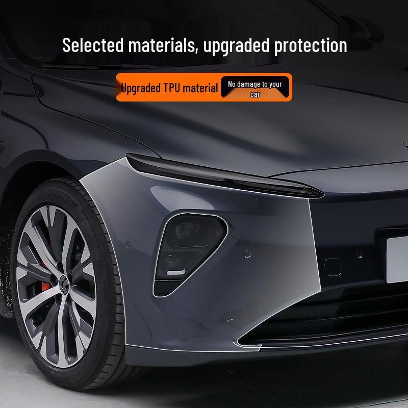 NIO ET7 Pre-Cut Invisible TPU Car Wrap for Front & Rear Bumpers - Anti-Scratch Protection Film