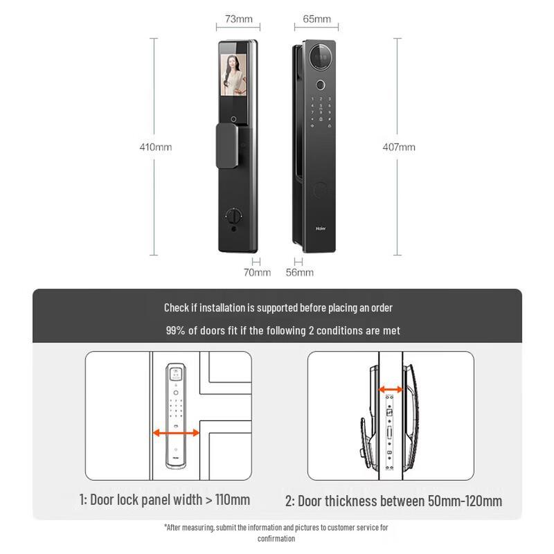Haier P30Max Facial Recognition Smart Door Lock