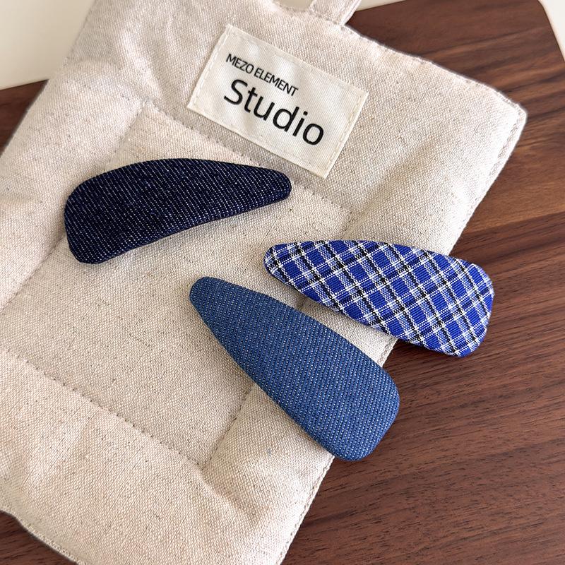 1 шт. Тканевые заколки-треугольники в горошек для женщин, заколки-автоматы для челки, боковые зажимы, шпильки для волос, аксессуары для волос, заколки для волос, головной убор