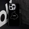 Painting Punjab Map Phone Case For iPhone 17,16,15,14,13,12,11,Pro,Max,Plus,E,Air,Mini Black Tpu Cover