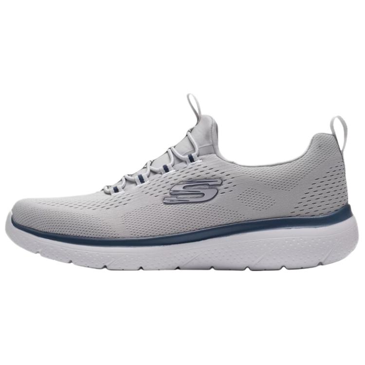 Skechers Пена с эффектом памяти Мужские Серые Беговые Кроссовки Тканевые Дышащие Удобные Универсальные 8790439-GRY