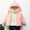 Autumn and Winter Plush Children's Cotton Jacket, Lightweight and Warm Short Cotton Jacket, Boys' and Girls' Baby Down Cotton Jacket