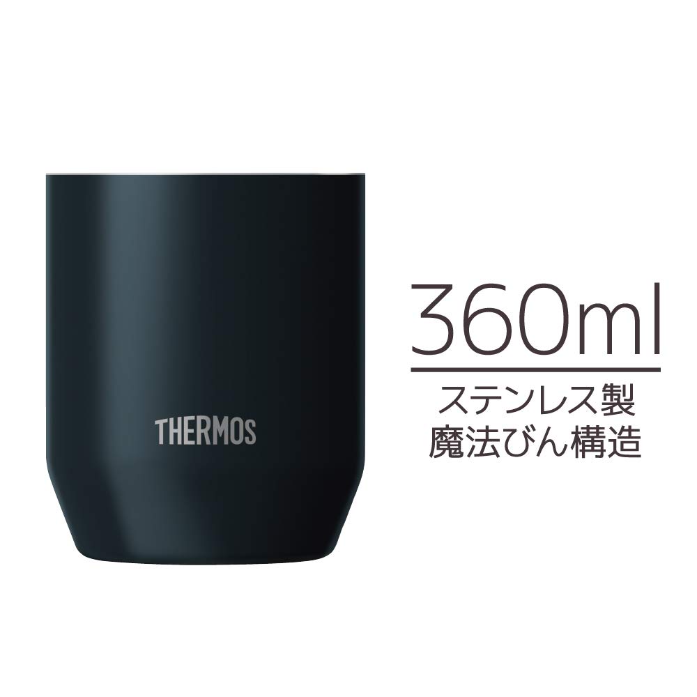 Thermos Vacuum Insulated BK Cup, 360ml, Black, JDH-360C