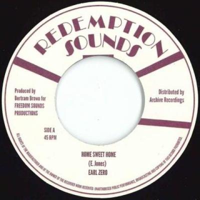 7-дюймовая пластинка EARL ZERO - Home Sweet Home / Версия AR7036 Redemption Soun 197- UK Reggae, Ska & Dub Б/у