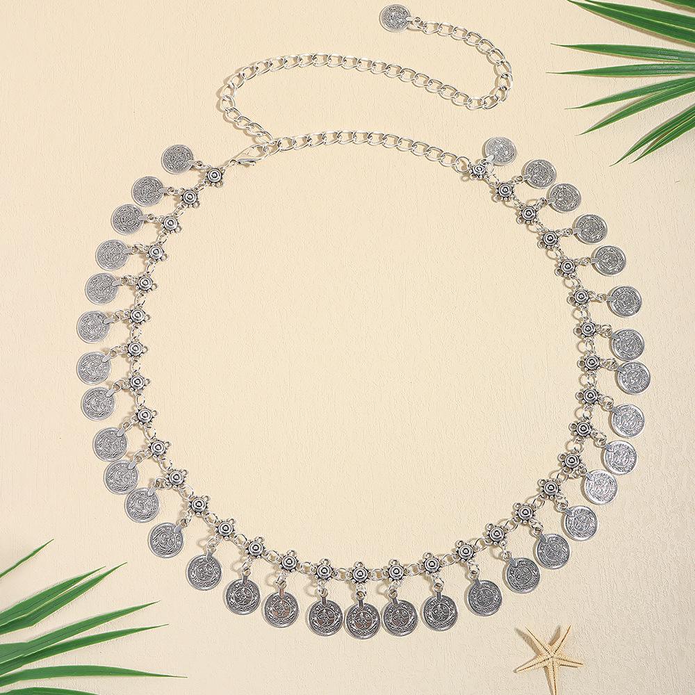 High-End Retro Bohemian Metal Waist Chain for Women
