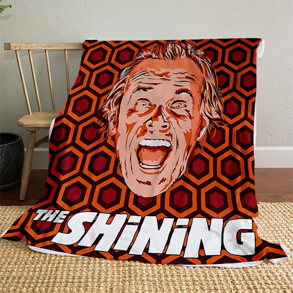 1pc The ShiningOutdoor Flannel Blanket Soft Plush Decor for Picnics, camping,Bedroom, Playroom, or Lunch Break, Perfect Gift