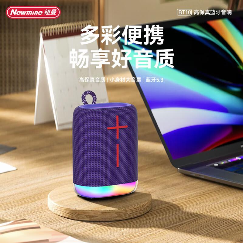 Портативная Bluetooth-колонка Newmine BT10, штекер CN (адаптер в комплекте)