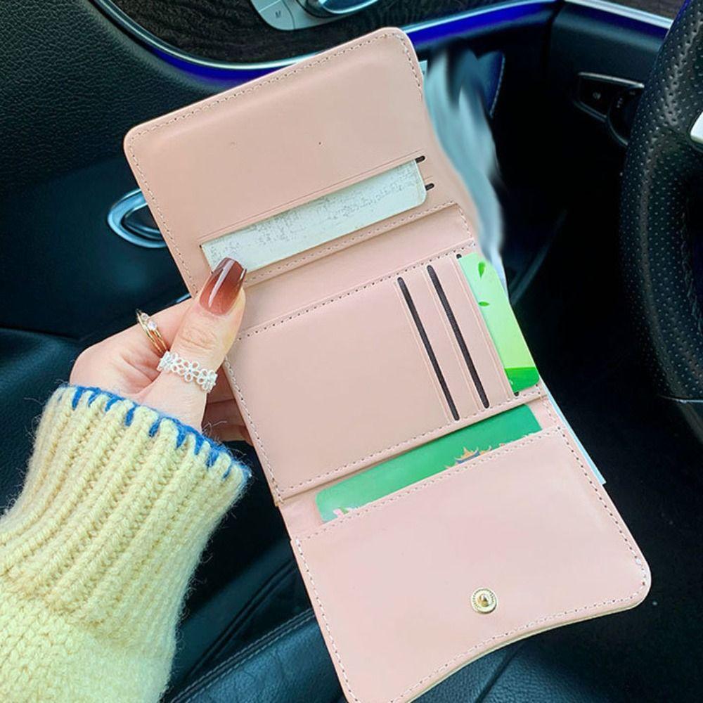 Embroidery Folding Purse Korean Style Card Holder Fashion Cute Puppy Short Wallet Girls