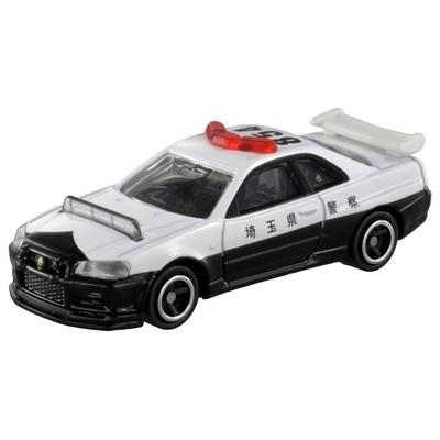 TAKARA TOMY Металлическая миниатюрная машинка Tomica №001 Nissan Skyline GT-R Полицейская машина (БНР34), в штучной упаковке