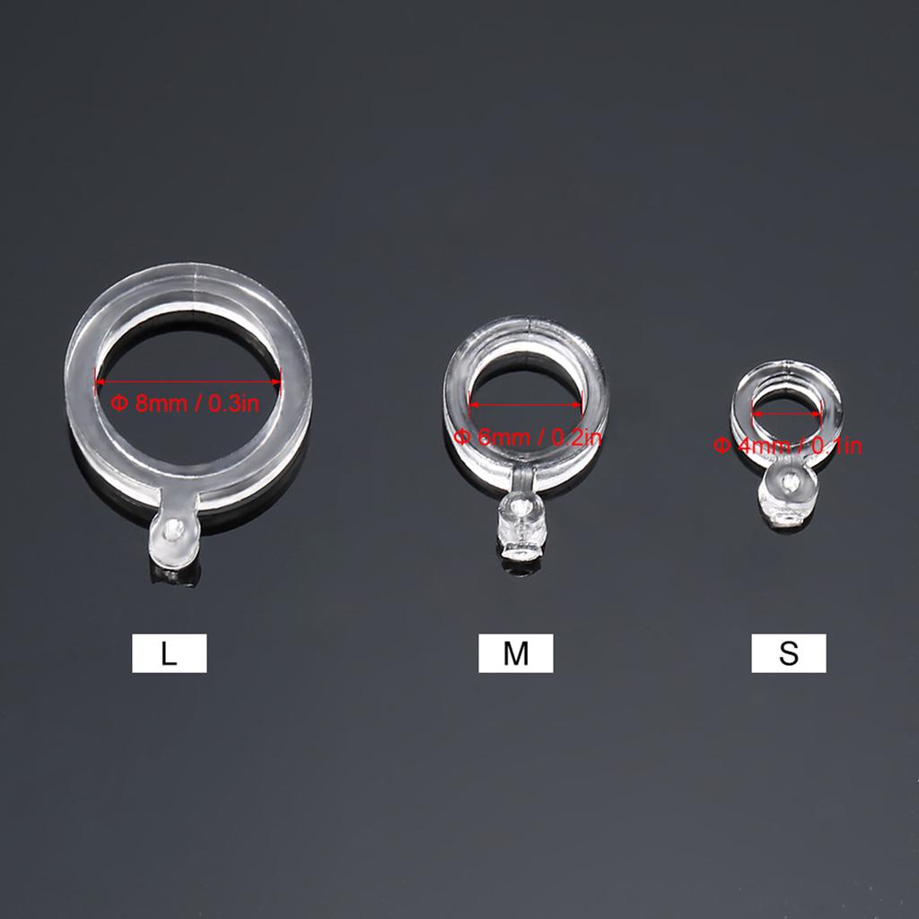 100Pcs Fishing Pellet Bands for Bait Elastic Transparent Bait bands for Carp Fishing