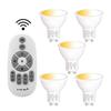 GU10 6W LED Spotlight (equivalent To a 60W Bulb) with Dimmable and Color-Adjustable Remote Control. Available In Warm White, Daylight, and Neutral
