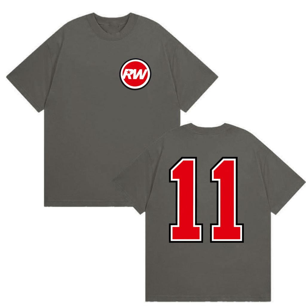 2027 New Robbie Williams RW 11 Logo Tour New Graphic T Shirts Unisex's Vintage Fashion Oversized High Quality Cotton T-shirt Unisex St