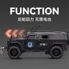 CHEZHI 1:32 Warrior Armored Car SWAT Alloy Model Ornament Toy Diecast Alloy Car Model Collectible
