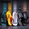 Summer Korean Style Slippers Men's Personality Trend Outer Wear Home Bathroom Non-slip Thick Bottom Wear-resistant Men's Sandals and Slippers
